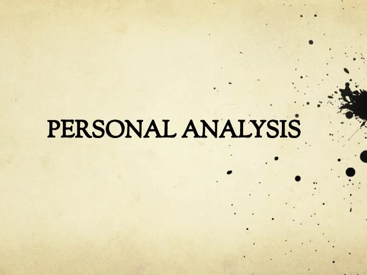 PERSONAL ANALYSIS