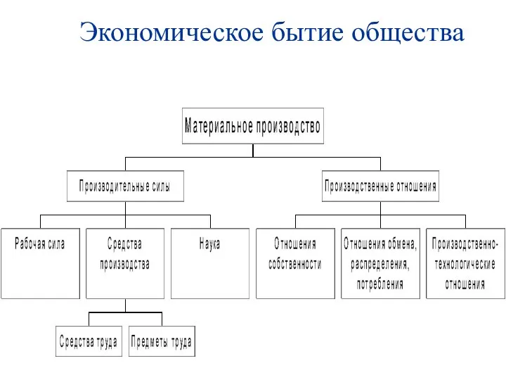 Экономическое бытие общества