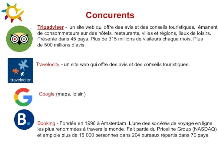 Concurents Tripadviser - un site web qui offre des avis et