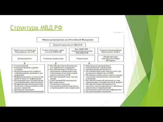 Структура МВД РФ