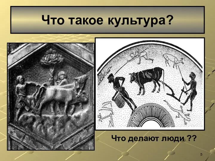 Что такое культура? Что делают люди ??