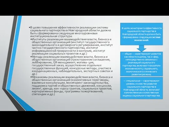 В целях повышения эффективности реализации системы социального партнерства в Новгородской области