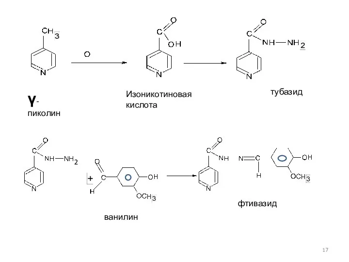 γ-пиколин Изоникотиновая кислота тубазид ванилин фтивазид 2