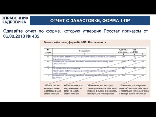 ОТЧЕТ О ЗАБАСТОВКЕ, ФОРМА 1-ПР Сдавайте отчет по форме, которую утвердил