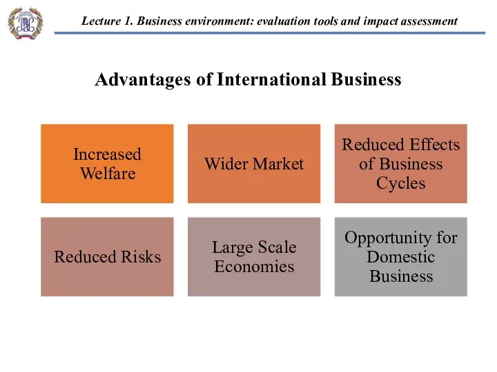 Advantages of International Business