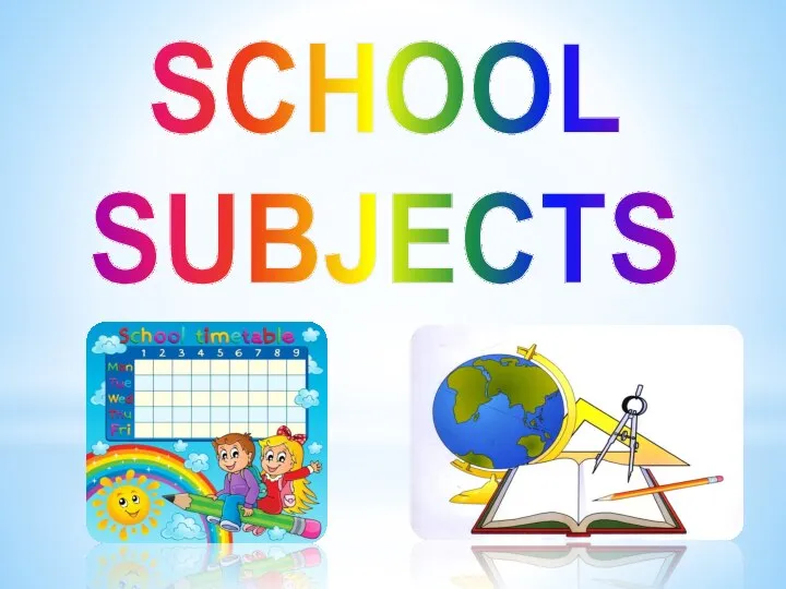 School objects &amp; subjects