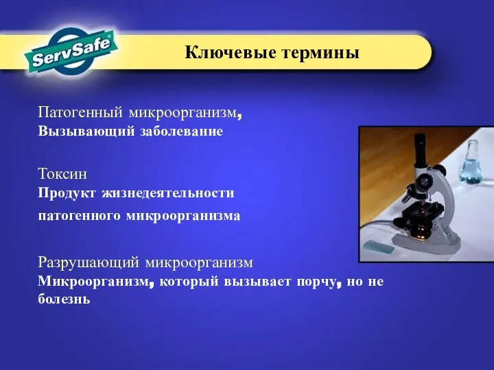 Патогенный микроорганизм, Вызывающий заболевание Токсин Продукт жизнедеятельности патогенного микроорганизма Разрушающий микроорганизм