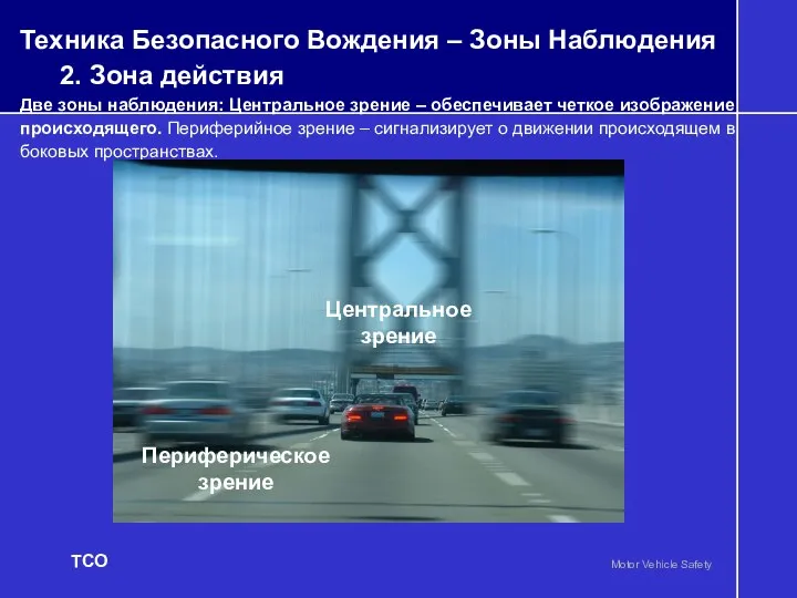 Техника Безопасного Вождения – Зоны Наблюдения 2. Зона действия Две зоны