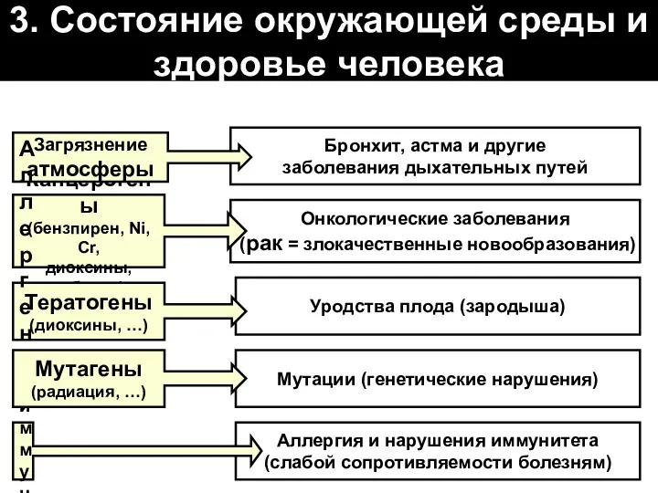 Бронхит, астма и другие заболевания дыхательных путей Онкологические заболевания (рак =