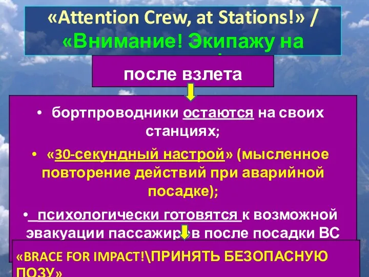 «Attention Crew, at Stations!» / «Внимание! Экипажу на местах!»