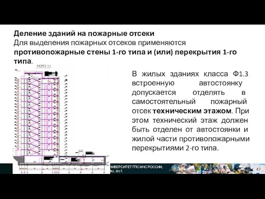 © САНКТ-ПЕТЕРБУРГСКИЙ УНИВЕРСИТЕТ ГПС МЧС РОССИИ, IGPS.RU, 2017. Деление зданий на