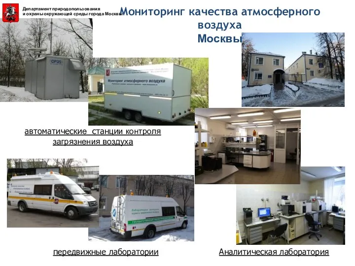 автоматические станции контроля загрязнения воздуха передвижные лаборатории Аналитическая лаборатория Мониторинг качества атмосферного воздуха Москвы