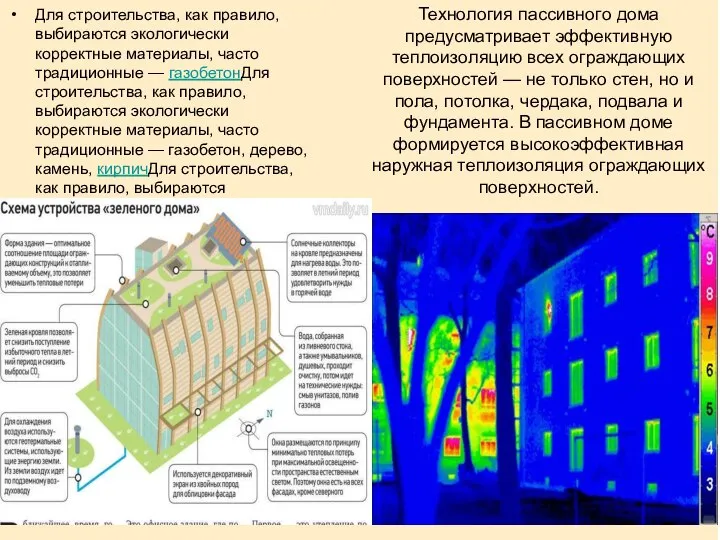 Для строительства, как правило, выбираются экологически корректные материалы, часто традиционные —