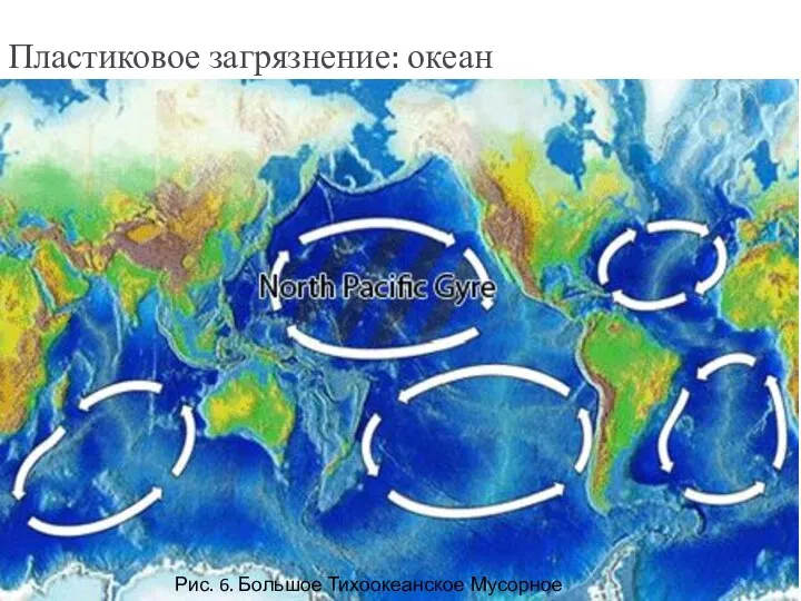 Пластиковое загрязнение: океан Рис. 6. Большое Тихоокеанское Мусорное Пятно