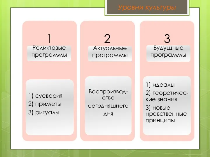 Уровни культуры