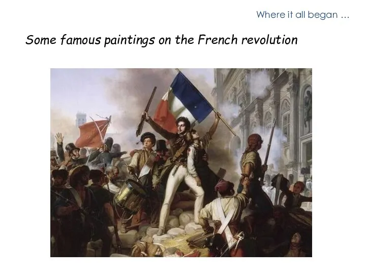 Where it all began … Some famous paintings on the French revolution