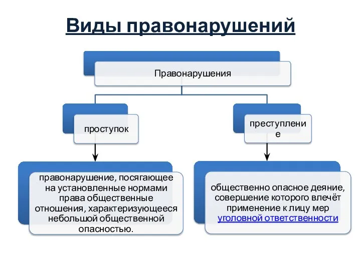 Виды правонарушений