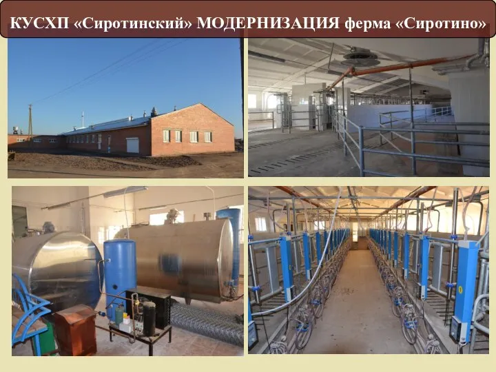 КУСХП «Сиротинский» МОДЕРНИЗАЦИЯ ферма «Сиротино»