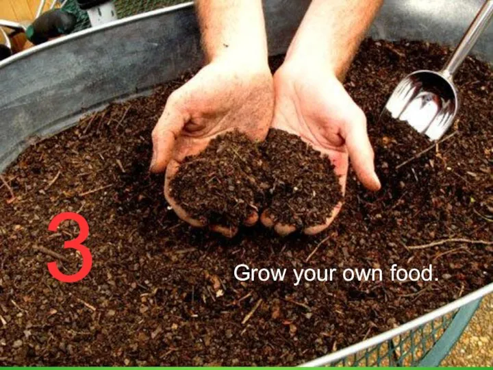 3 Grow your own food.