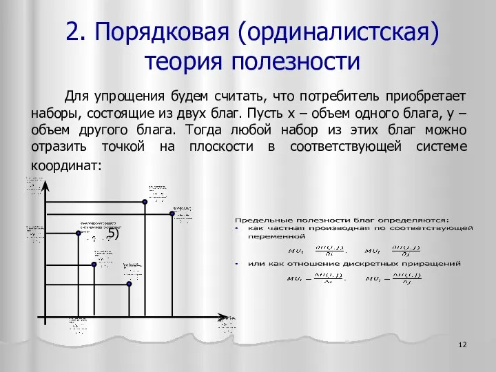 Для упрощения будем считать, что потребитель приобретает наборы, состоящие из двух