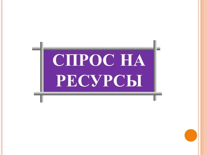 СПРОС НА РЕСУРСЫ