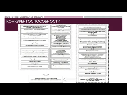 ВНЕШНИЕ ФАКТОРЫ КОНКУРЕНТОСПОСОБНОСТИ