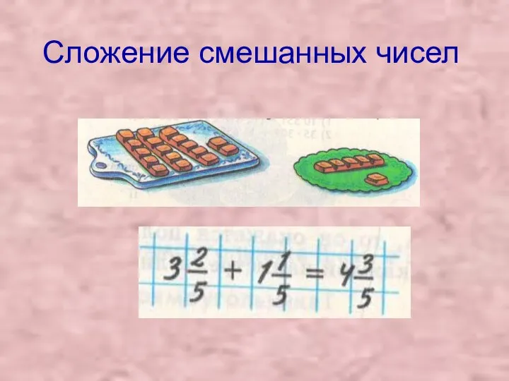 Сложение смешанных чисел