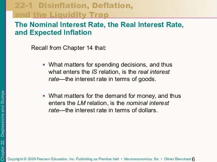 Recall from Chapter 14 that: What matters for spending decisions, and