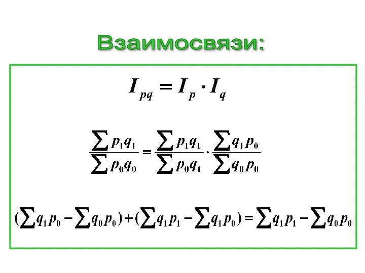 Взаимосвязи: