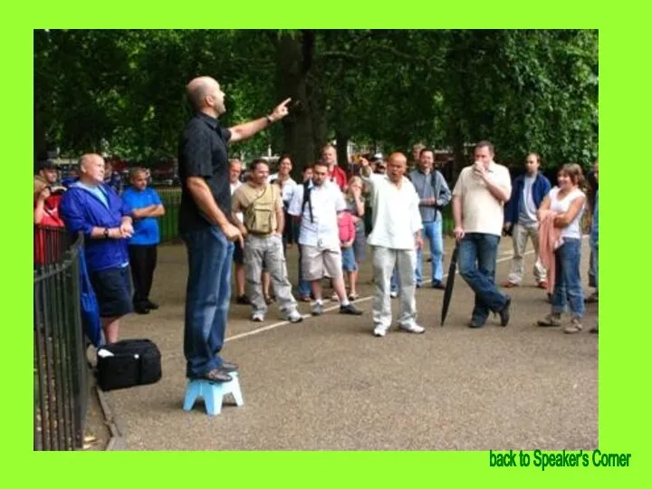 back to Speaker's Corner