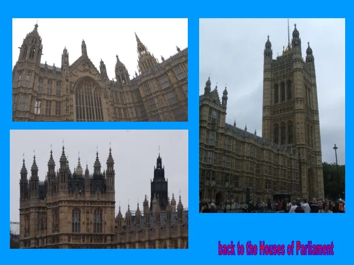 back to the Houses of Parliament