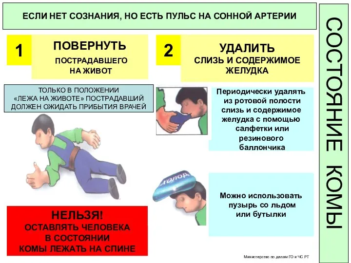 ЕСЛИ НЕТ СОЗНАНИЯ, НО ЕСТЬ ПУЛЬС НА СОННОЙ АРТЕРИИ 1 ПОВЕРНУТЬ