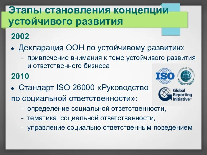 2002 Декларация ООН по устойчивому развитию: привлечение внимания к теме устойчивого