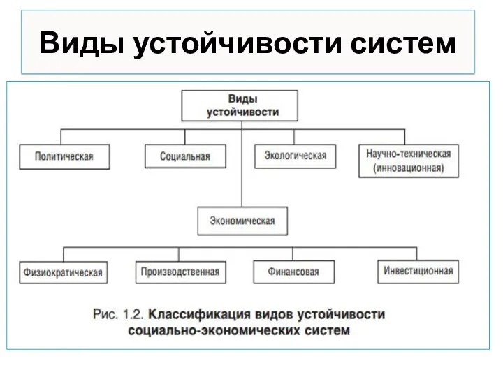 Виды устойчивости систем