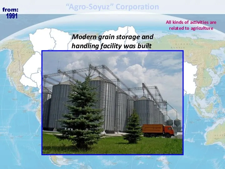 1991 All kinds of activities are related to agriculture Modern grain