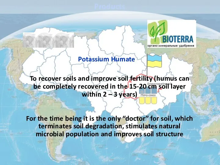 To recover soils and improve soil fertility (humus can be completely