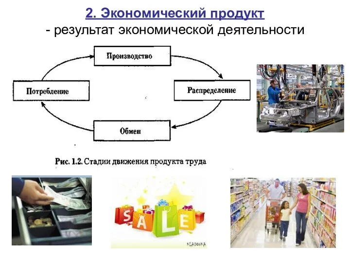 2. Экономический продукт - результат экономической деятельности