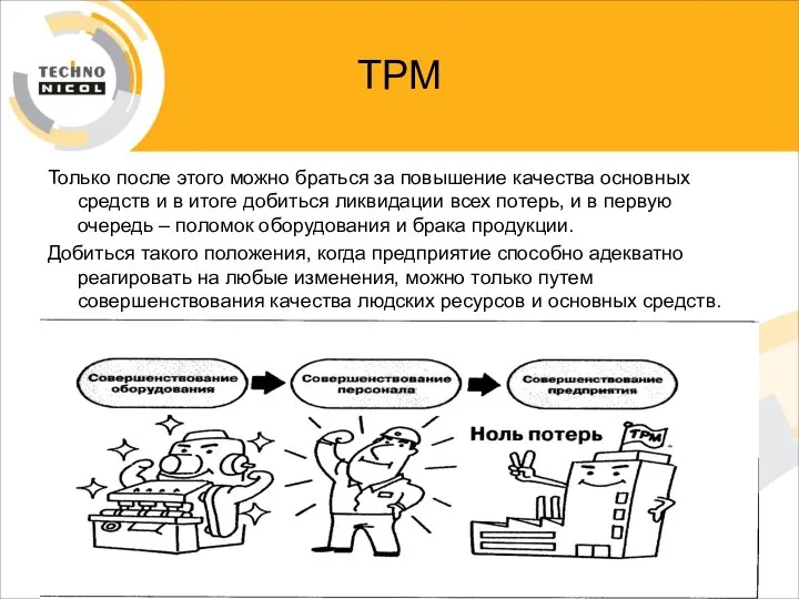 ТРМ Только после этого можно браться за повышение качества основных средств