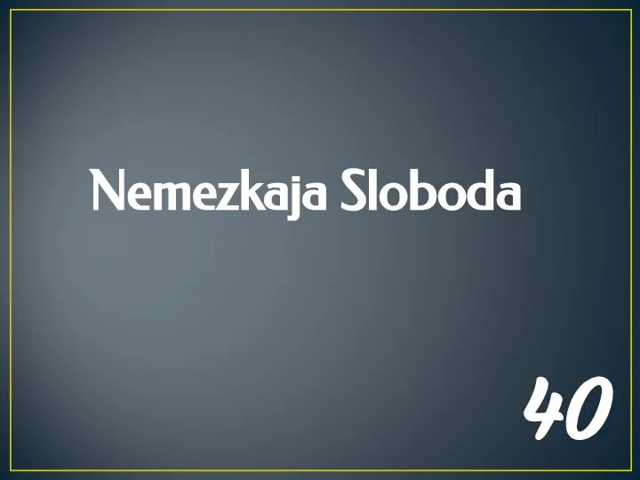 Nemezkaja Sloboda 40