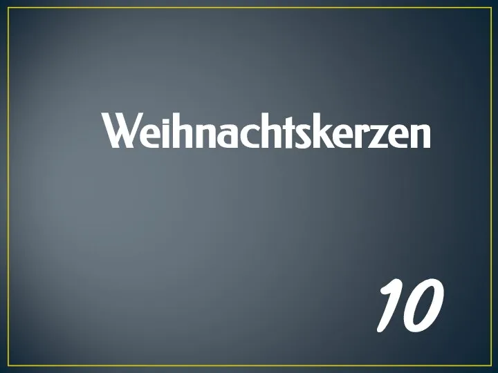 Weihnachtskerzen 10