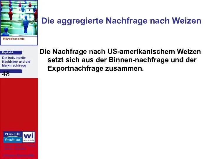 Die Nachfrage nach US-amerikanischem Weizen setzt sich aus der Binnen-nachfrage und