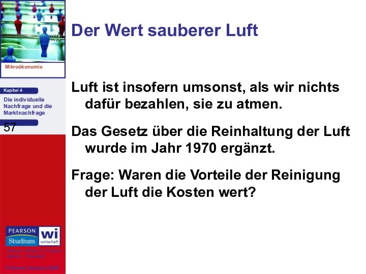 Luft ist insofern umsonst, als wir nichts dafür bezahlen, sie zu