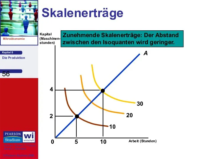 Skalenerträge Arbeit (Stunden) Kapital (Maschinen- stunden)