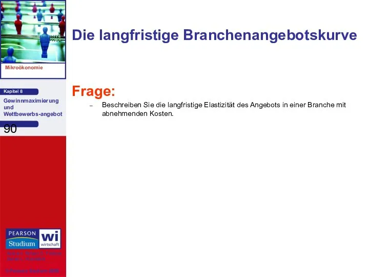 Frage: Beschreiben Sie die langfristige Elastizität des Angebots in einer Branche