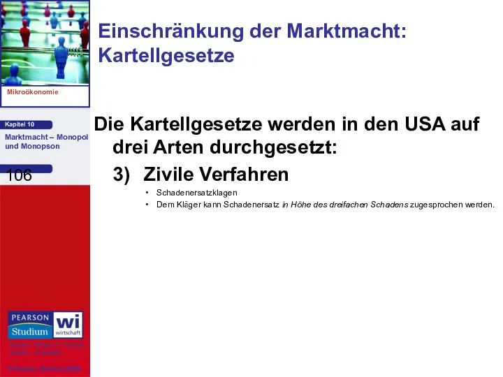 Die Kartellgesetze werden in den USA auf drei Arten durchgesetzt: 3)