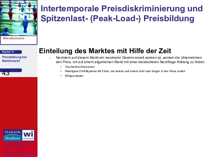 Einteilung des Marktes mit Hilfe der Zeit Nachdem auf diesem Markt