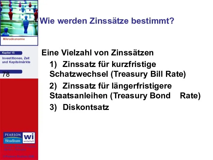 Eine Vielzahl von Zinssätzen 1) Zinssatz für kurzfristige Schatzwechsel (Treasury Bill