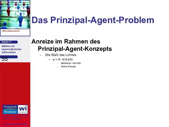 Das Prinzipal-Agent-Problem Anreize im Rahmen des Prinzipal-Agent-Konzepts Die Wahl des Lohnes