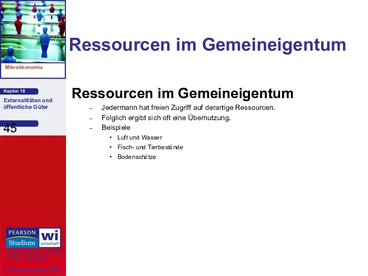 Ressourcen im Gemeineigentum Ressourcen im Gemeineigentum Jedermann hat freien Zugriff auf