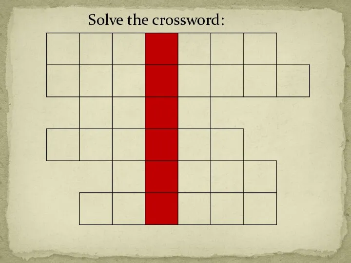 Solve the crossword: